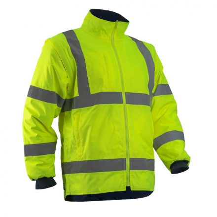 COVERGUARD 5KAJ16000L ÚJ! KAZAN KOMBINÁLHATÓ 2/1 HI-VIZ SÁRGA DZSEKI_L