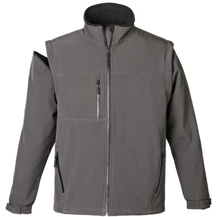 COVERGUARD 5YANGL YANG 2/1 LEVEHETŐ UJJÚ FÉRFI SOFTSHELL KABÁT SZÜRKE_L