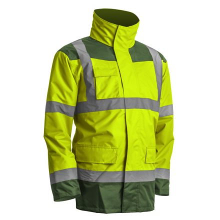 COVERGUARD 7KANGL ÚJ! KANATA 4/1 HI-VIZ SÁRGA/ZÖLD PE KABÁT_L