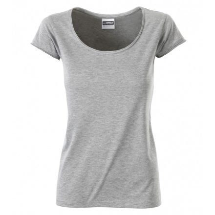 James&Nicholson J&N női biopamut póló 8001 grey-heather XL