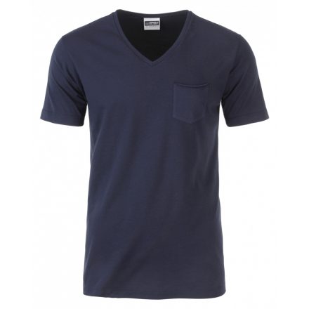 James&Nicholson J&N Pocket-T biopamut póló 8004 navy L