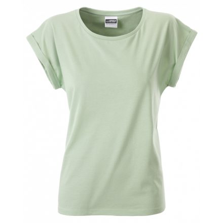 James&Nicholson J&N Casual-T női biopamut póló 8005 soft-green L