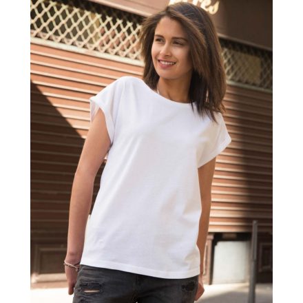 James&Nicholson J&N Casual-T női biopamut póló 8005 white L