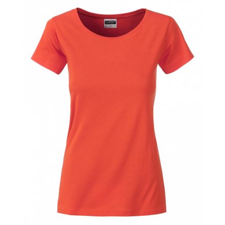 James&Nicholson J&N Ladies' Basic-T kereknyakú póló 8007 coral XL