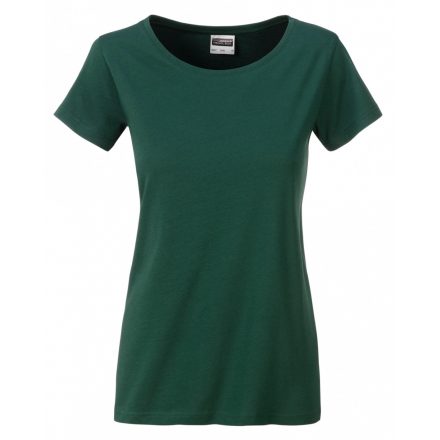 James&Nicholson J&N Ladies' Basic-T kereknyakú póló 8007 dark-green L