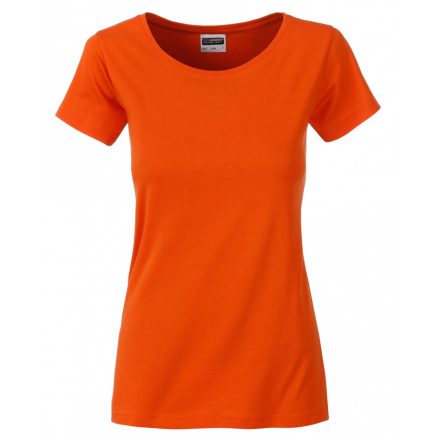 James&Nicholson J&N Ladies' Basic-T kereknyakú póló 8007 dark-orange L