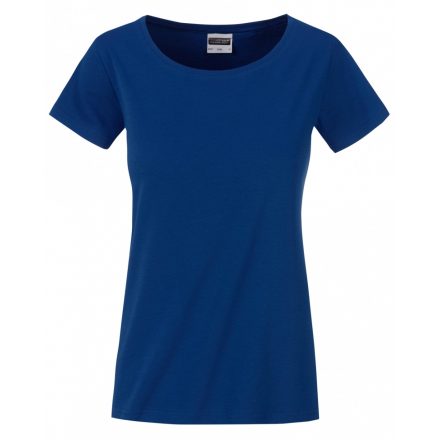 James&Nicholson J&N Ladies' Basic-T kereknyakú póló 8007 dark-royal XXL