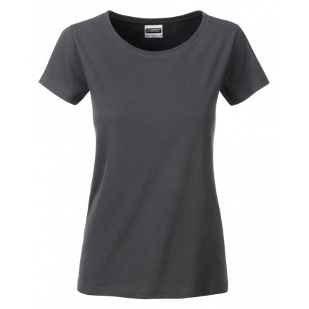 James&Nicholson J&N Ladies' Basic-T kereknyakú póló 8007 graphite XXL