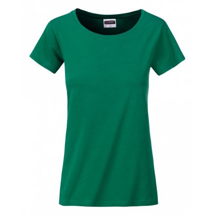 James&Nicholson J&N Ladies' Basic-T kereknyakú póló 8007 Irish-green L