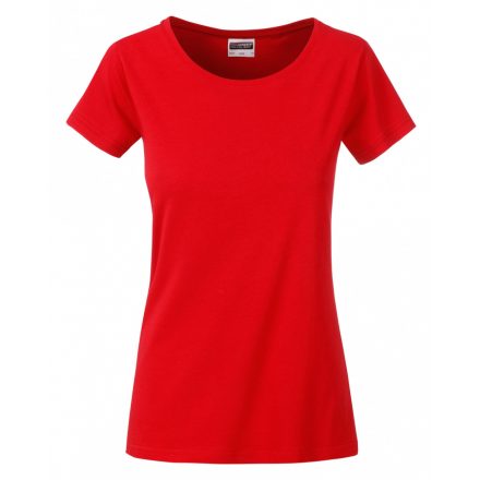 James&Nicholson J&N Ladies' Basic-T kereknyakú póló 8007 tomato XXL