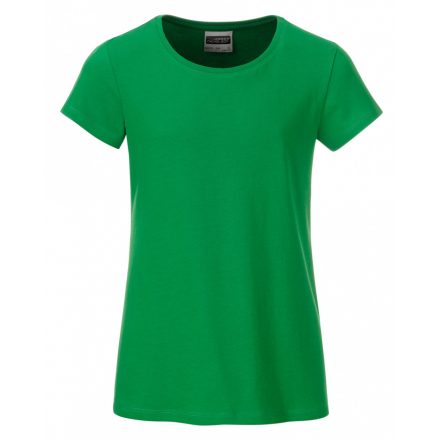 James&Nicholson J&N Girls' Basic-T kereknyakú póló 8007G fern-green L