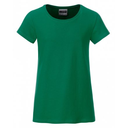 James&Nicholson J&N Girls' Basic-T kereknyakú póló 8007G Irish-green L