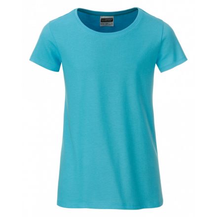 James&Nicholson J&N Girls' Basic-T kereknyakú póló 8007G pacific XL