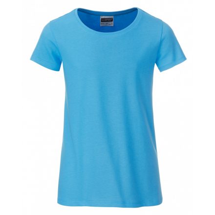 James&Nicholson J&N Girls' Basic-T kereknyakú póló 8007G sky-blue L