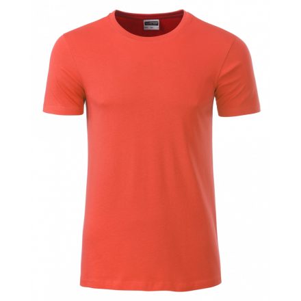 James&Nicholson J&N Men's Basic-T kereknyakú póló 8008 coral 3XL