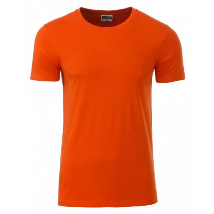 James&Nicholson J&N Men's Basic-T kereknyakú póló 8008 dark-orange 3XL