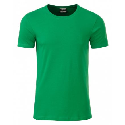 James&Nicholson J&N Men's Basic-T kereknyakú póló 8008 fern-green 3XL