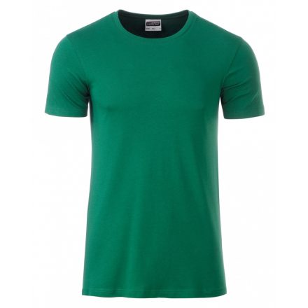 James&Nicholson J&N Men's Basic-T kereknyakú póló 8008 irish-green 3XL