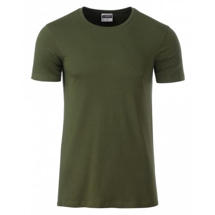 James&Nicholson J&N Men's Basic-T kereknyakú póló 8008 olive 3XL