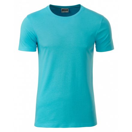 James&Nicholson J&N Men's Basic-T kereknyakú póló 8008 pacific 3XL