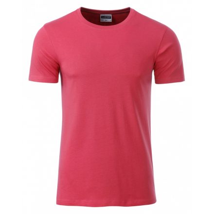 James&Nicholson J&N Men's Basic-T kereknyakú póló 8008 raspberry 3XL