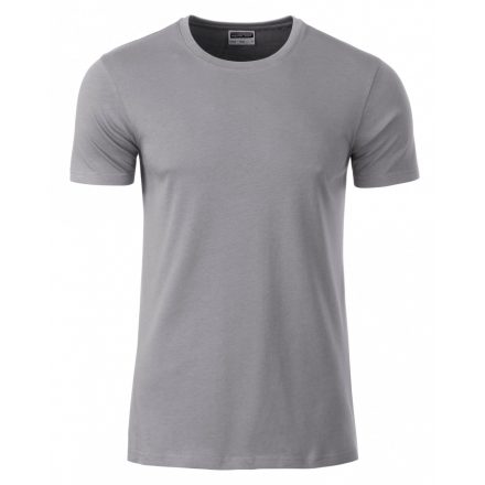 James&Nicholson J&N Men's Basic-T kereknyakú póló 8008 steel-grey 3XL