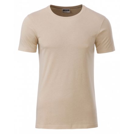 James&Nicholson J&N Men's Basic-T kereknyakú póló 8008 stone 3XL