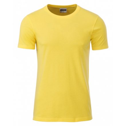 James&Nicholson J&N Men's Basic-T kereknyakú póló 8008 yellow 3XL