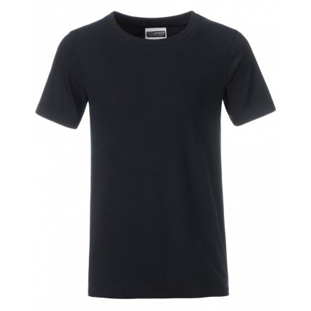 James&Nicholson J&N Boys' Basic-T kereknyakú póló 8008B black L