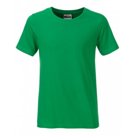 James&Nicholson J&N Boys' Basic-T kereknyakú póló 8008B fern-green L