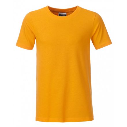 James&Nicholson J&N Boys' Basic-T kereknyakú póló 8008B gold-yellow S