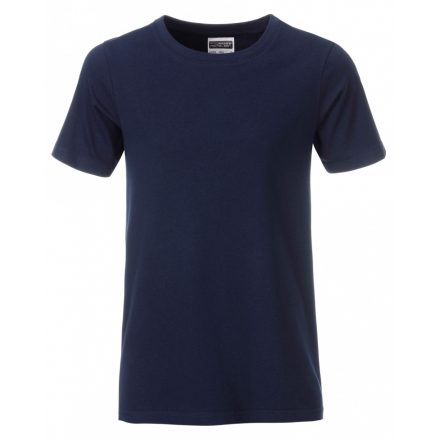 James&Nicholson J&N Boys' Basic-T kereknyakú póló 8008B navy L