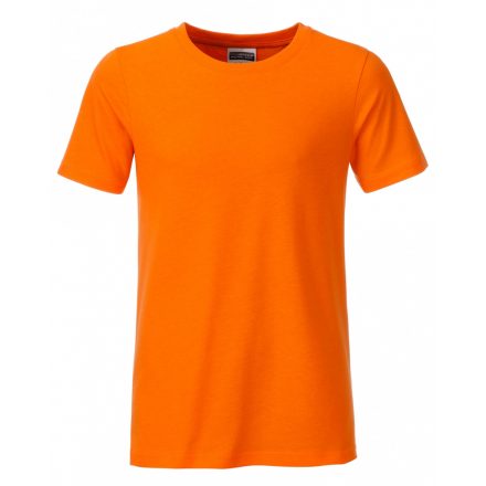 James&Nicholson J&N Boys' Basic-T kereknyakú póló 8008B orange L