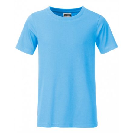 James&Nicholson J&N Boys' Basic-T kereknyakú póló 8008B sky-blue L