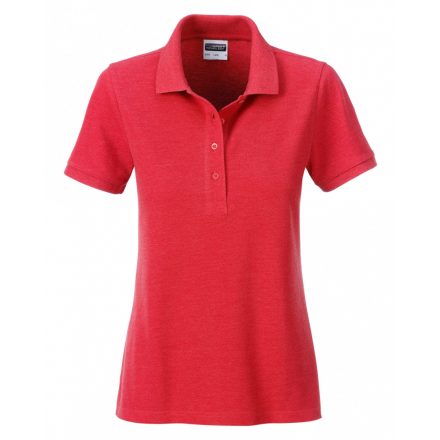 James&Nicholson J&N Ladies' Basic galléros póló 8009 carmine-red-melange M