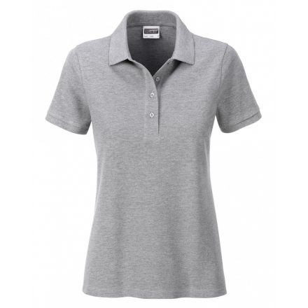 James&Nicholson J&N Ladies' Basic galléros póló 8009 grey-heather L