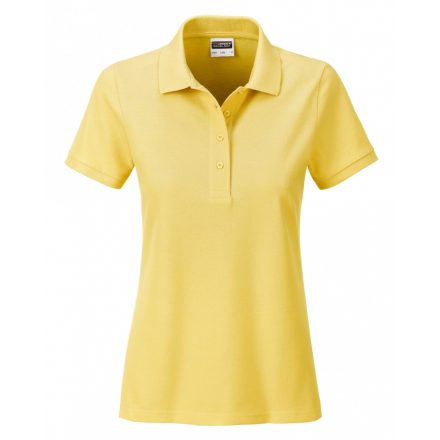 James&Nicholson J&N Ladies' Basic galléros póló 8009 light-yellow L