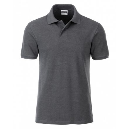 James&Nicholson J&N Men's Basic galléros póló 8010 black-heather 3XL