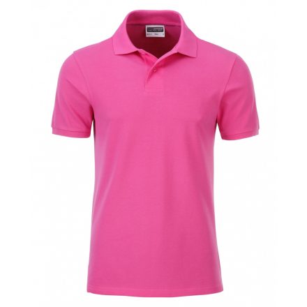 James&Nicholson J&N Men's Basic galléros póló 8010 pink 3XL