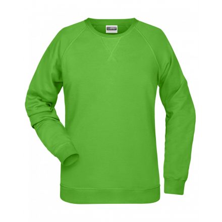 James&Nicholson Női biopamut pulóver 8021 lime-green 3XL