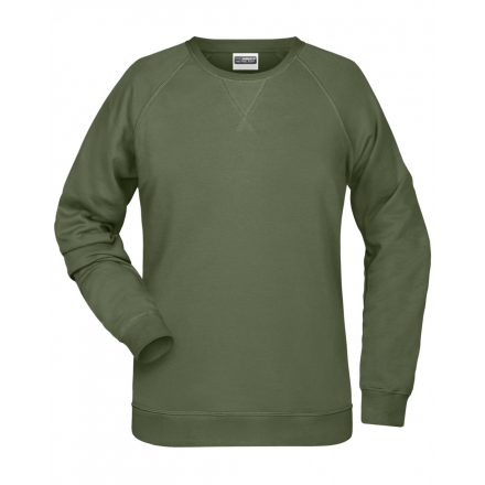 James&Nicholson Női biopamut pulóver 8021 olive 3XL