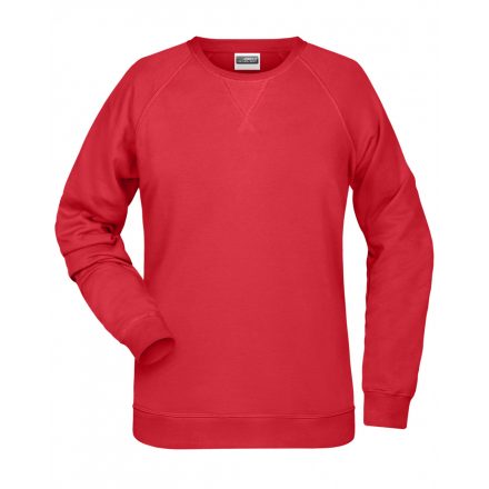 James&Nicholson Női biopamut pulóver 8021 red 3XL