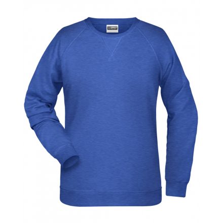 James&Nicholson Női biopamut pulóver 8021 royal-heather 3XL