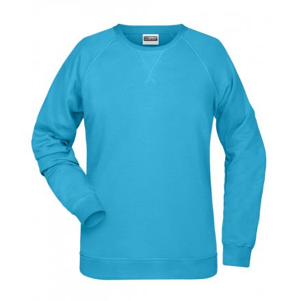 James&Nicholson Női biopamut pulóver 8021 turquoise 3XL