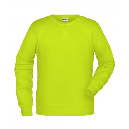 James&Nicholson Biopamut pulóver 8022 acid-yellow   élénk sárga 3XL