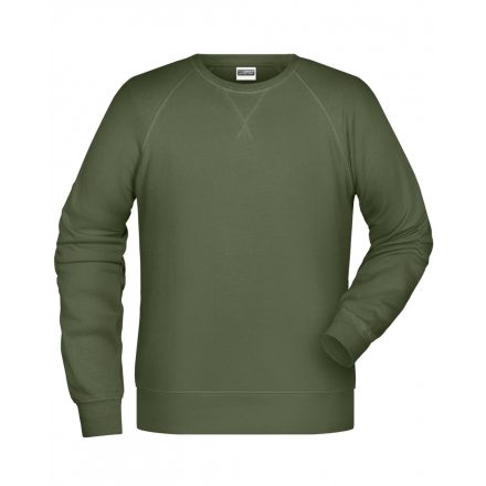 James&Nicholson Biopamut pulóver 8022 olive 3XL