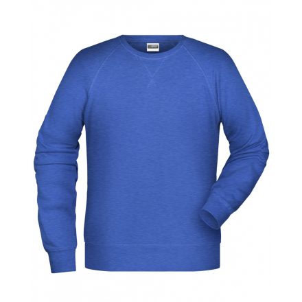 James&Nicholson Biopamut pulóver 8022 royal-heather 3XL