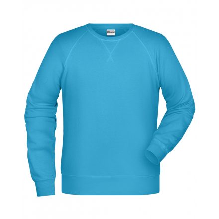 James&Nicholson Biopamut pulóver 8022 turquoise 3XL