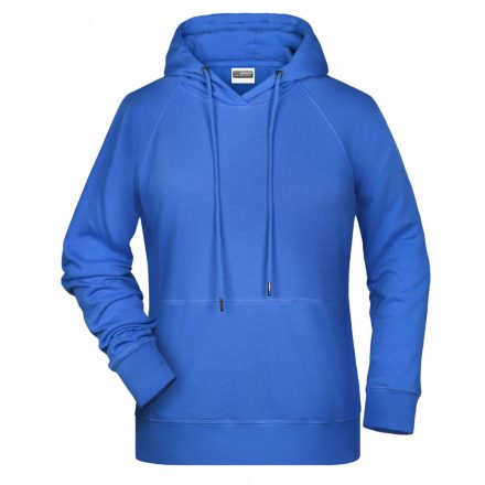 James&Nicholson Női biopamut kapucnis pulóver 8023 cobalt 3XL