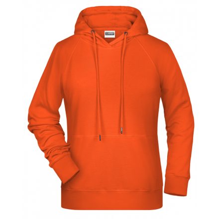 James&Nicholson Női biopamut kapucnis pulóver 8023 orange 3XL